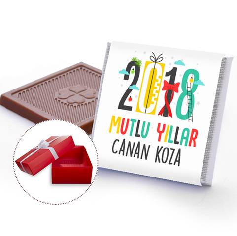 Kişiye Özel 2018 Yılbaşı Çikolatalar